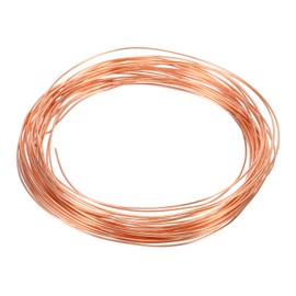 PATIKIL 99.9% Soft Copper Wire, 1Pcs 23Gauge/0.6mm Diameter 7m/22.96ft Spool Pure Copper Craft Wire for Jewelry Making Beading Garden Plants