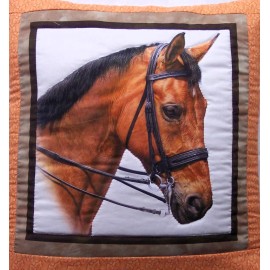 "Handmade" Quillow (Combo Pillow/Small Blanket) Horse Head KK2 Amish Made in USA