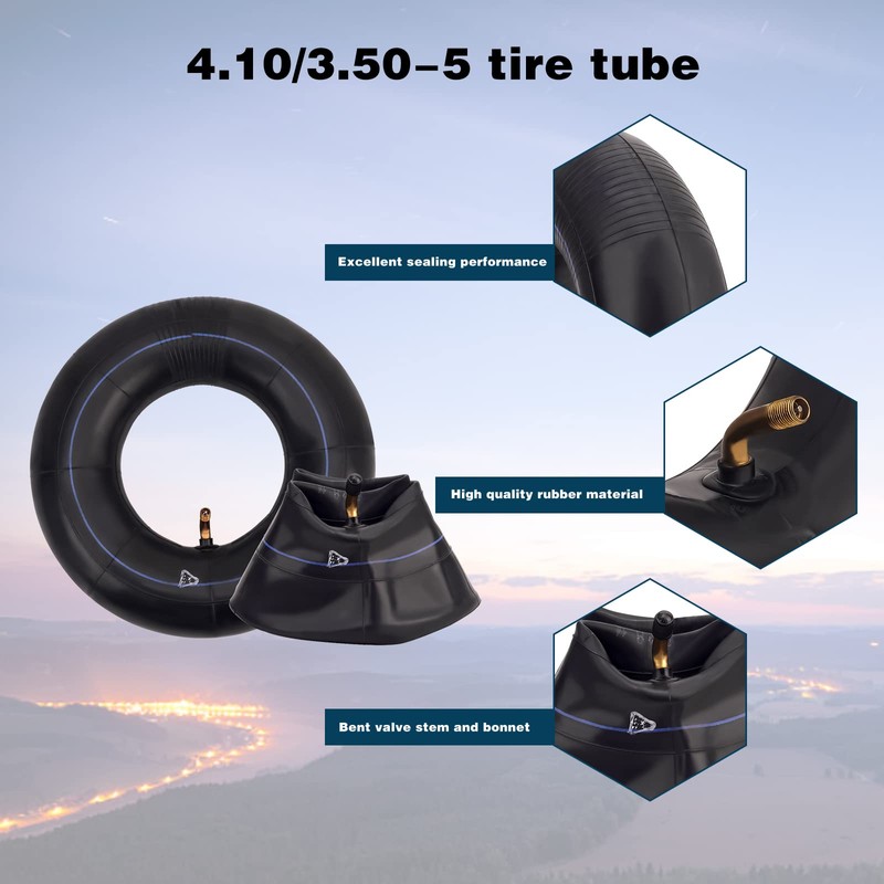 AWSZH(2 pack) 4.10/3.50-5 Inner Tube with TR87 Bent Valve Stem
