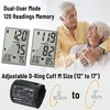 LotFancy Blood Pressure Monitor Upper Arm Large Cuff(12"-17”), Accurate Adjustable