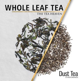 The Tea Heaven,Kashmiri Kahwa Tea | Loose Leaf Chai Tea | Cinnamon,Clove ,Cardamon,Star Anise,Almonds,Saffron,Rose Petals | Spiced Chai Tea with 8 ingredients | Brew Hot or Iced Tea
