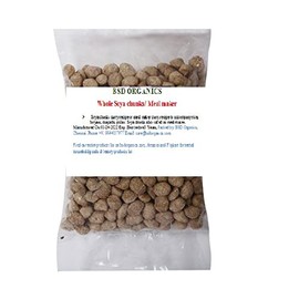 BSD Organics Whole Soya chunks/Meal maker/Soya Badi (500 Gram / 1.1 Pound)