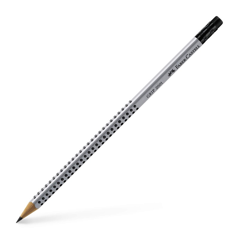 FABER-CASTELL Grip 2001 117291 Pencil Set, Two Pencils Hardness B