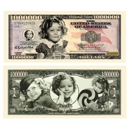 American Art Classics Shirley Temple Million Dollar Bill Comes in Collector Quality Currency Holder - Best Gift Or Keepsake for Shirley Temple Fans