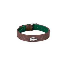 Lacoste.12.12 Leather Bracelet for Men - Easily Adjustable - Modern Design, Iconic Collection - Fashion Accessory - Gift for Him