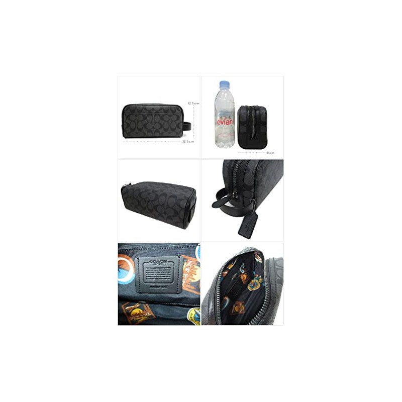 Coach 2515 QBMI5 Men's Second Bag, Pouch, Signature Small, Travel