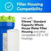 Filtrete Standard Capacity Whole House Grooved Water Filter, 5 Microns,