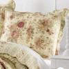 Greenland Home Antique Rose 100% Cotton Quilted Pillow Sham, Standard