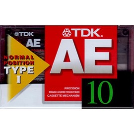 TDK CASSETTE TAPE AE 10 Minutes Normal/TypeI