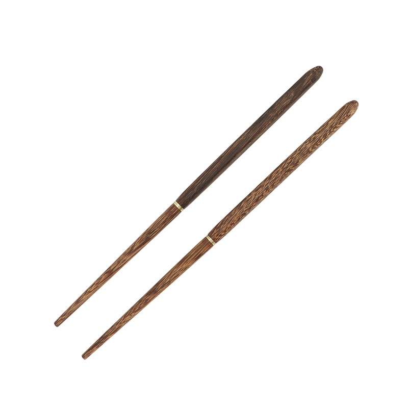 Foldable Wood Chopsticks Portable Detachable Wooden Flatware Chopsticks for Outdoor
