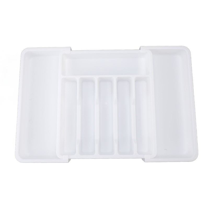 Expandable Utensil Tray Multi Compartments Space Saving Expandable Kitchen Drawer