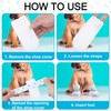 BEIQIYA 20pcs Disposable Dog Boots with Self-Adhesive Bandage, Waterproof Dog