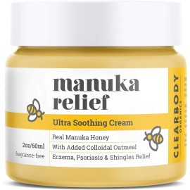Manuka Relief,crema De Miel Para Eccema, Psoriasis,dermatiti