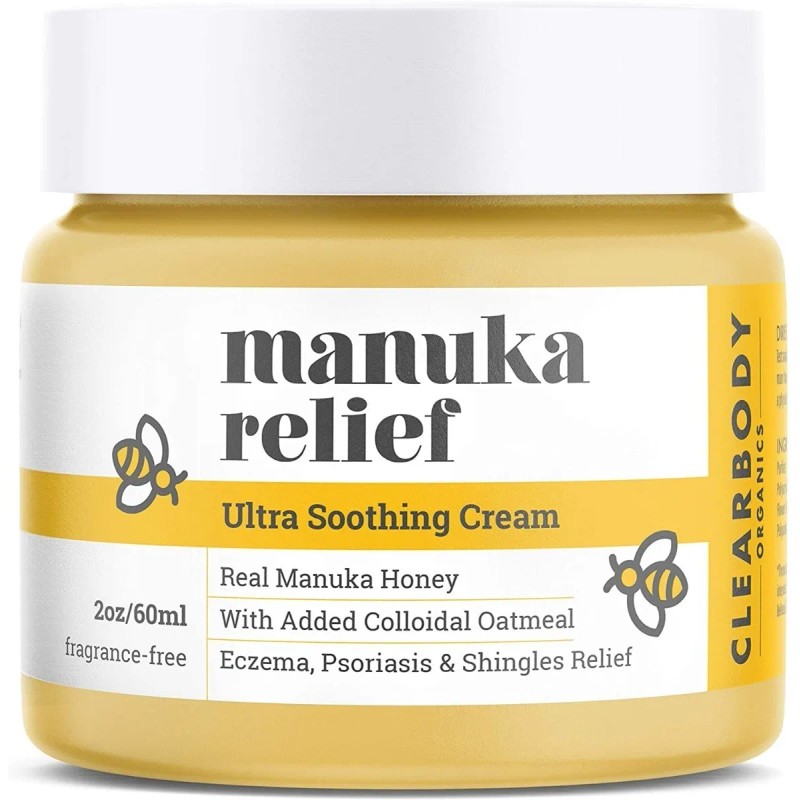 Manuka Relief,crema De Miel Para Eccema, Psoriasis,dermatiti