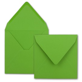 FarbenFroh® Series Square Envelopes Without Window, 15.5 x 15.5 mm Wet sealing for Wedding Cards, Invitations and More
