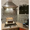 LPS Pack of 10 Silver black grey stone effect mosaic