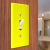 WIRESTER Single Gang Toggle Light Switch Plate/Wall Plate Cover -