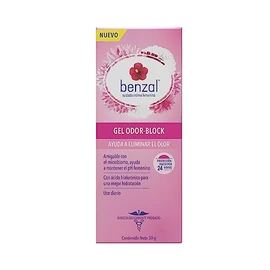 Benzal Gel Íntimo Odor-Block, Uso Diario, Ácido Hialurónico, Protección 24h