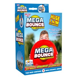 Mega Bounce Junior | The Huge Inflatable Bouncy Ball by Wicked Vision | 1.41 Metre Circumference | Foot Pump Included