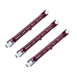 Infrared Heating Lamp -HoneyFly J118 500W 220V R7S IR Heating Element 118mm Ruby Drying Painting Printing BBQ Quartz(Pack of 3)