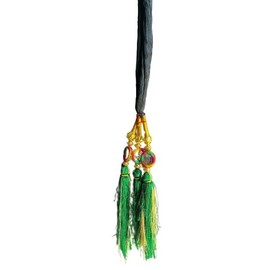 Generic Export Store Women's Patiala Shahi Paranda/Parandi Traditional Hair Accessory Braid Tassles/Hair Extension/Choti Mirror Design (Green) Pack Of 1