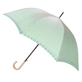 (Mt-riff-l Umbrella) Makita Shoten Long Umbrella, Riff, Vitamins for Your Mind! Rain Umbrella for Sunny or Rainy Weather, green (mint green)