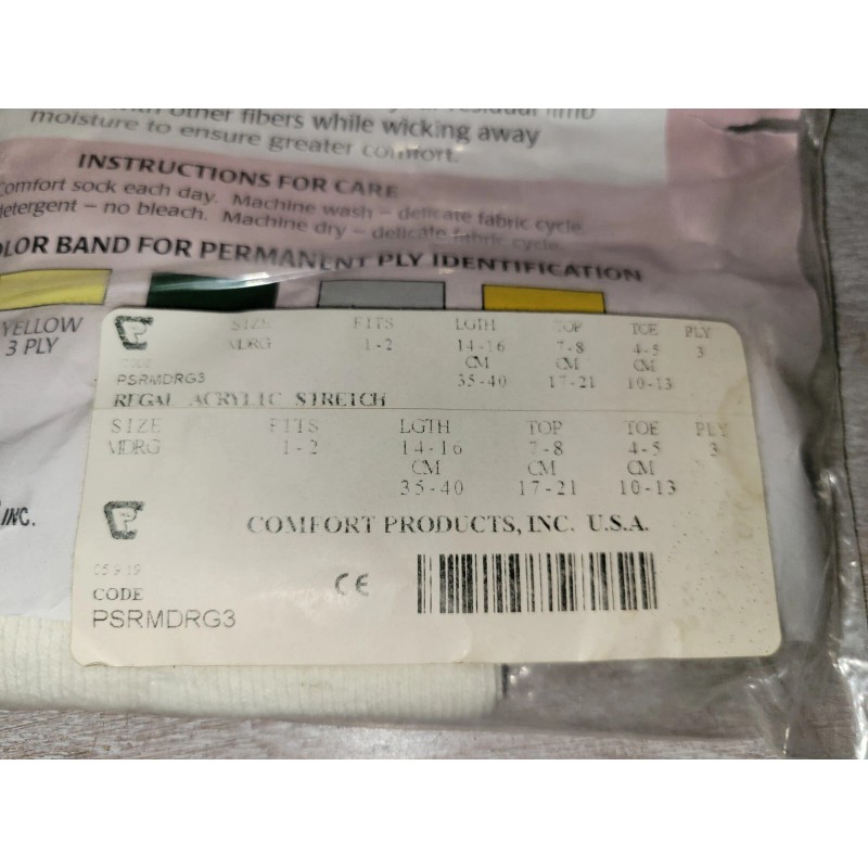 Regal Prosthetic Sock * NEW * Fits 1-2 Length 14-16