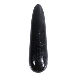 Black Tourmaline Massage Stick | Gemstone Handle 8-10 cm | Reflex Zones Massage | Lebensquelle Plus