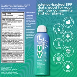 L-UV mistical! SPF 50 Sunscreen Spray, Broad-Spectrum Protection Against UVA & UVB Rays, Perfect For Everyday Activities & Outdoor Adventures, Clear and Lightweight Sun Protection