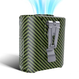 Portable Waist Fan, 5-Speed 16000RPM Strong Turbo Airflow, belt fan with up to 40H of Working Time, Hands-Free Neck Fan, Rechargeable Wearable Personal Fan for Outdoor, Hiking,Jobsite, Farms