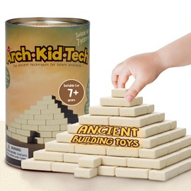 Taksa Toys Ancient Pyramid Egypt Stem Toys Educational Stackable Building Blocks Bricks for Kids Ages 7 8 9 10+ Years Old, Creative Architectural Learning Games, Montessori Toys for Children, 122 Pcs