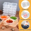 JIANGZHIB Pack of 15 Snack Pack Containers with Lid, Reusable
