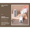 Electric Pepper Grinder and Salt Mill Set - Large Capacity