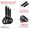 Qrity Pack of 10 Eyelet Screws 50 mm, Screw Ring,