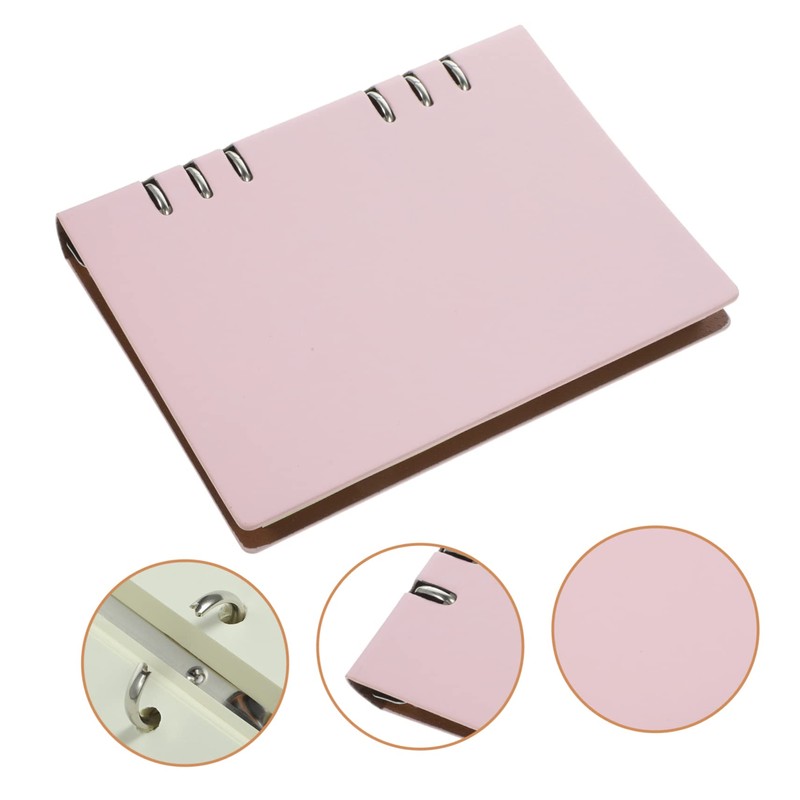 STOBOK Thicken Binder Notebook Office Diary Binder Rings A4 Portable