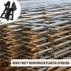 Hoolerry 100 Pcs Snap Rebar Chairs Plastic Heavy Duty Spacer