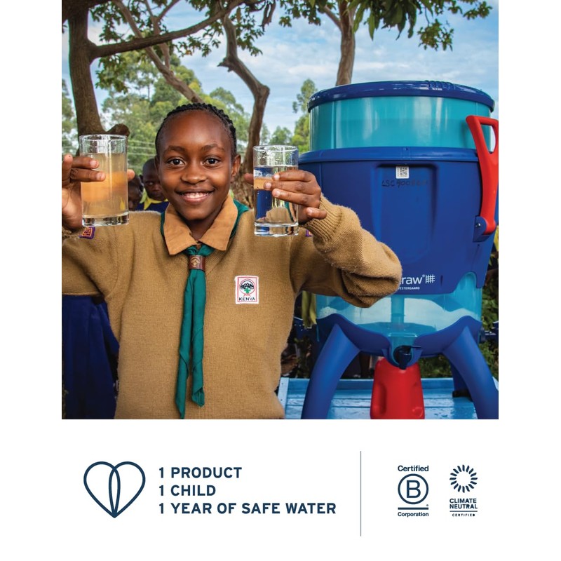 LifeStraw Home – Water Filter Dispenser, 18-Cup, Obsidian