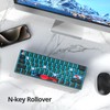 Ussixchare 60 Percent Gaming Keyboard 60% Mechanical Keyboard LED Backlit