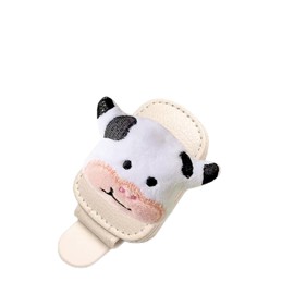 TMCLHXYNF Cow Sunglasses Holder for Car Visor,Magnetic Leather Sunglass Holder,Ticket Card Clip Sunglasses Mount,Cows Visor Accessories Gadgets Cats Car Decor,Cow Gifts for Women,Men,Mom