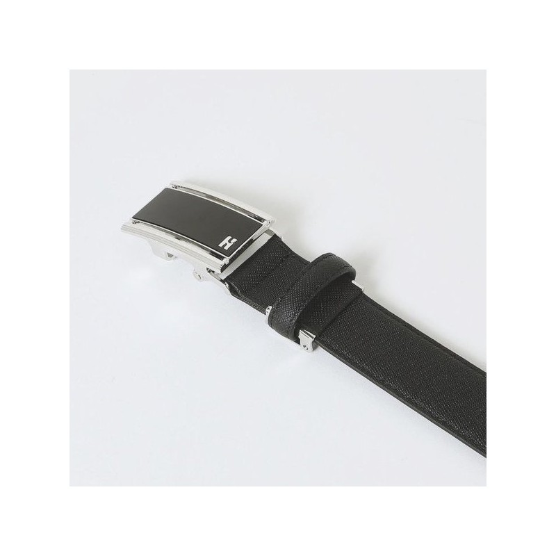 Hazzys (대구신세계)블랙 레터링 로고 가죽벨트 HJBE5E161BK (Daegu Shinsegae) Black Lettering