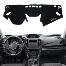 Dash Cover for Subaru Forester Accessories 2019-2022 2023 2024 Dashboard Cover Mat Pad UV Rays Reflection Carpet Protector Sunshield Custom Fit Foldable Interior Decoration, Gray Trim
