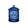 Godinger Canister Storage Container, Non Leaded Crystal Storage Canister Blue