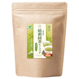 Shizuoka Tea Ichiban Tea Roasted Green Tea Bag with Matcha, Hot or Cold Water, No Additives, 0.2 oz (5 g) x 45 Pieces (1)