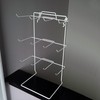 Countertop Peg Hook Display Rack in White 17.75 H x