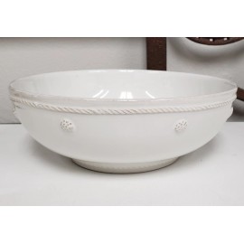 Juliska Ceramics BERRY AND THREAD White Coupe Pasta Bowl 7.75"  JA64/W BRAND NEW