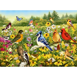 Ravensburger Puzzle 12000336 Bird Meadow Puzzle 500 Pieces for Adults and Children from 12 Years, Animal Puzzle