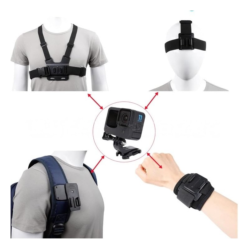 Insta 360 X5 Accessories Kit Chest Mount Head Strap Harness