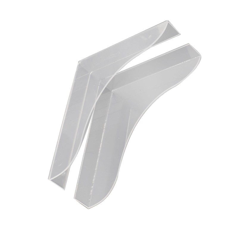 2 Pcs Bathtub Splashing Guard Acrylic Shower Tub Corner Water