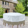 Monsoon] Medium 96 in. Round Patio Table with Chairs Cover