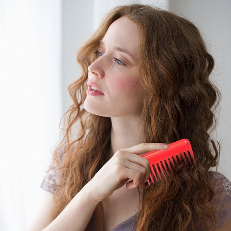 2 Pieces Plastic Comb, Mini Wide-Tooth Comb, Hair Combing Tools,